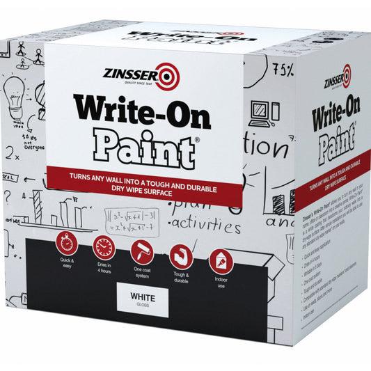 Zinsser Write-On Paint | Perfect for use in Schools, Colleges, Universities, Offices